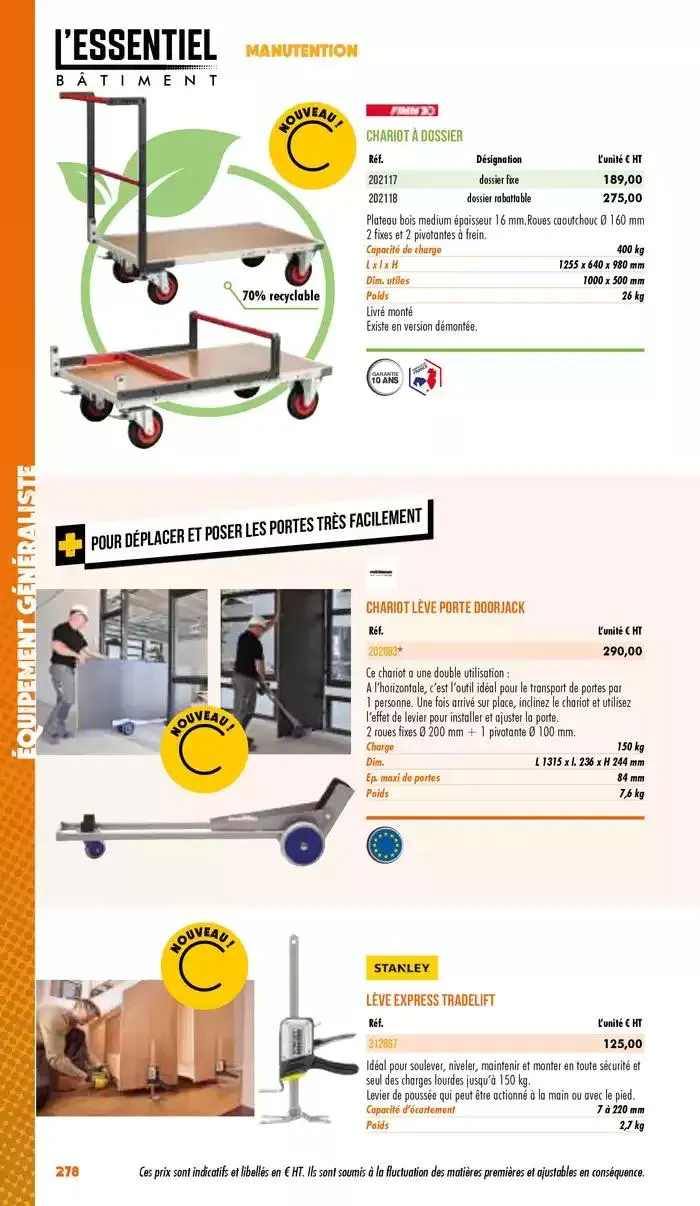 Essentiel Batiment 2025 du 3 janvier au 31 décembre 2025 - Catalogue page 280