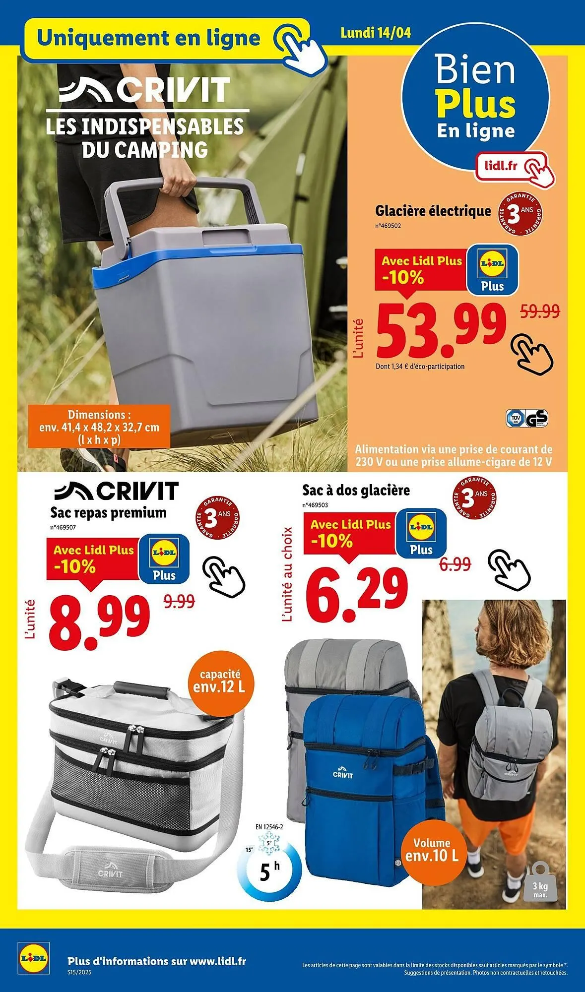 Catalogue Lidl du 14 avril au 17 avril 2025 - Catalogue page 20