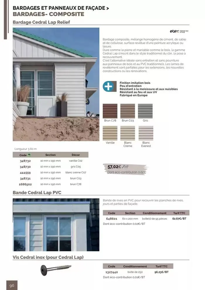 BOIS PANNEAUX 2025 2026 du 30 avril au 31 décembre 2026 - Catalogue page 96