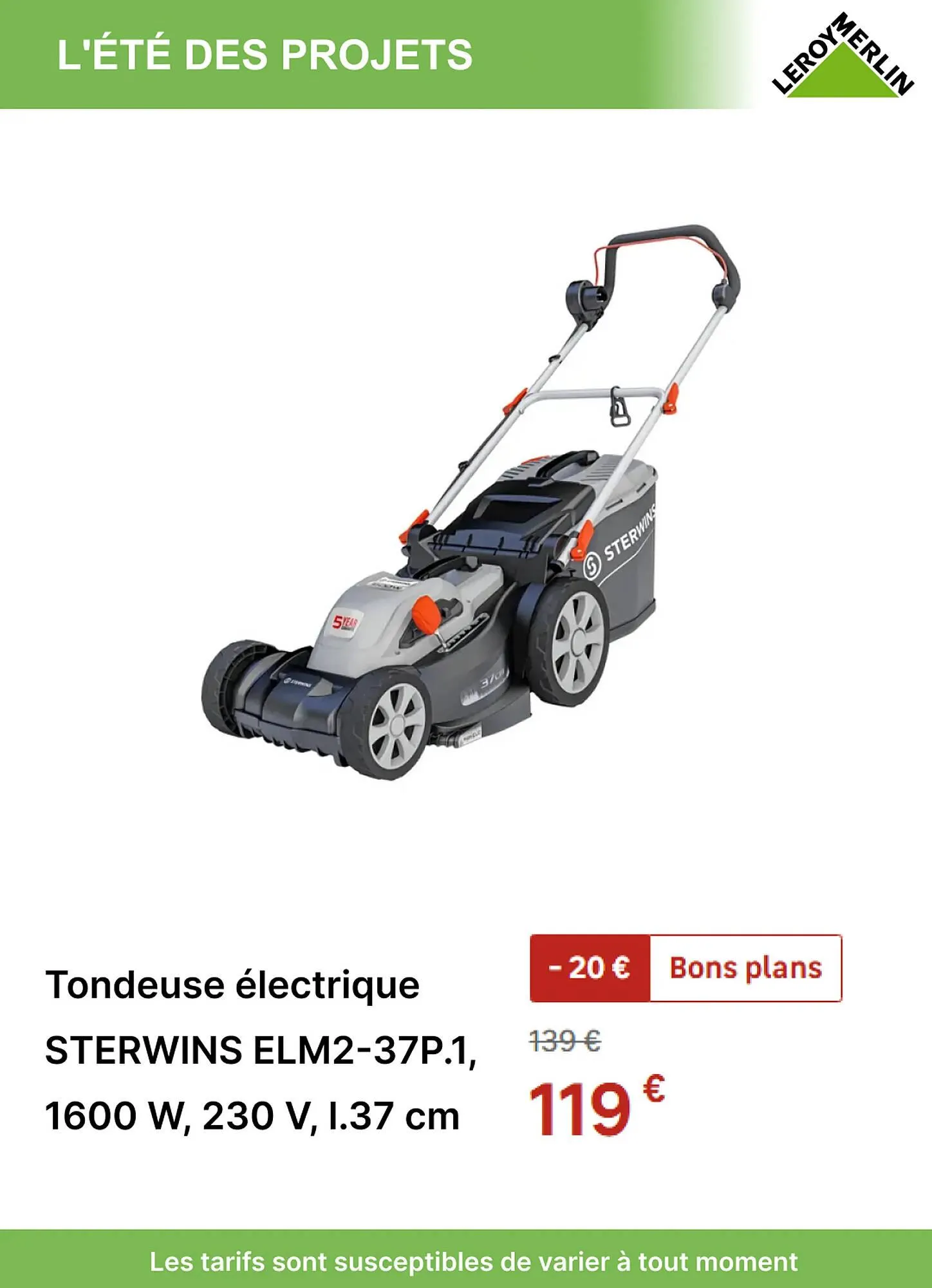 Catalogue Leroy Merlin du 4 juillet au 29 juillet 2025 - Catalogue page 7