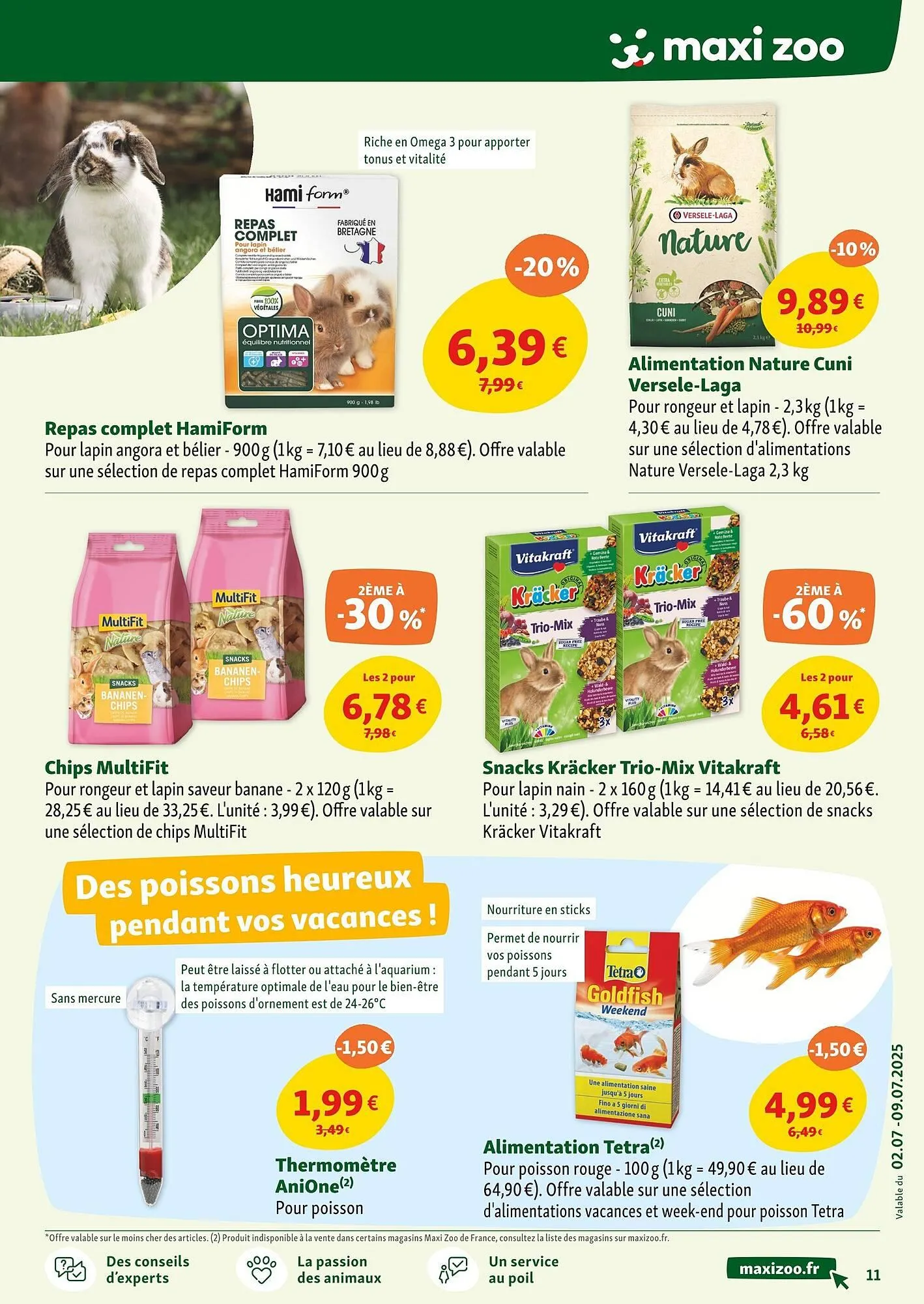 Catalogue Maxi Zoo du 2 juillet au 9 juillet 2025 - Catalogue page 11