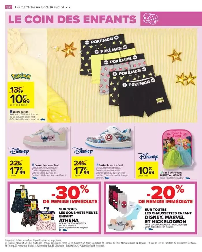 LE COIN DES ENFANTS du 1 avril au 14 avril 2025 - Catalogue page 34