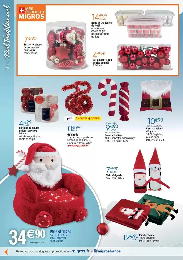 Déco (18j) Kdo Mode festif du 19 novembre au 15 décembre 2024 - Catalogue page 4
