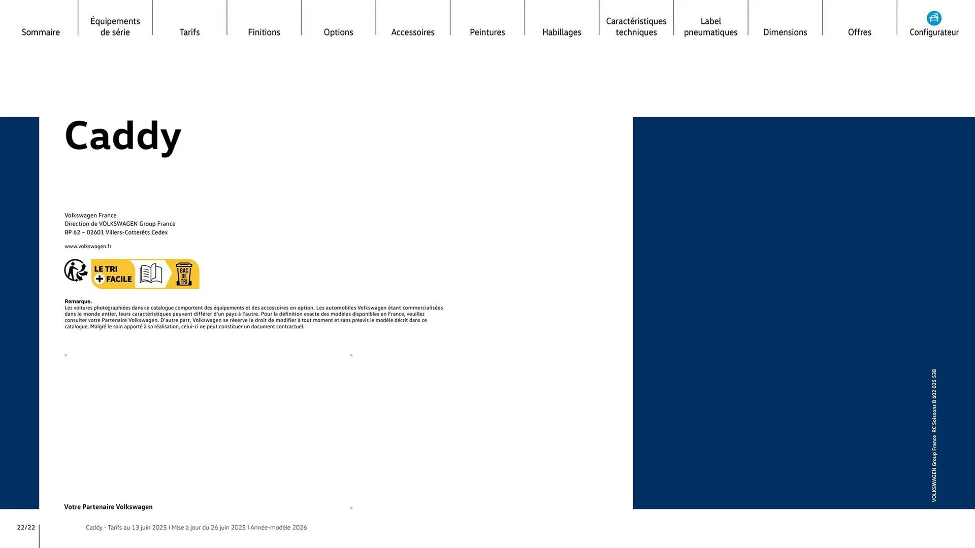 Catalogue Volkswagen du 7 août au 31 mars 2026 - Catalogue page 22