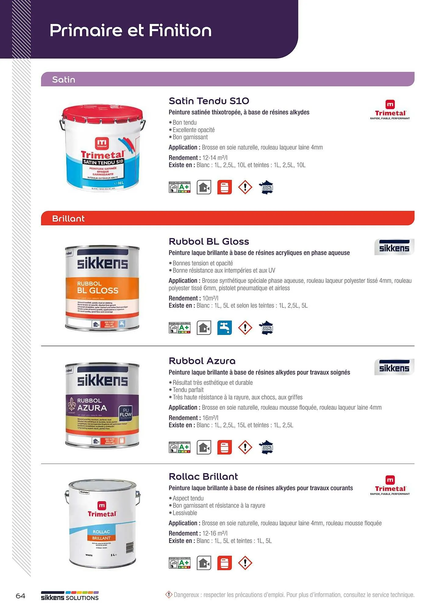 Catalogue Sikkens Solution du 8 janvier au 28 décembre 2025 - Catalogue page 64