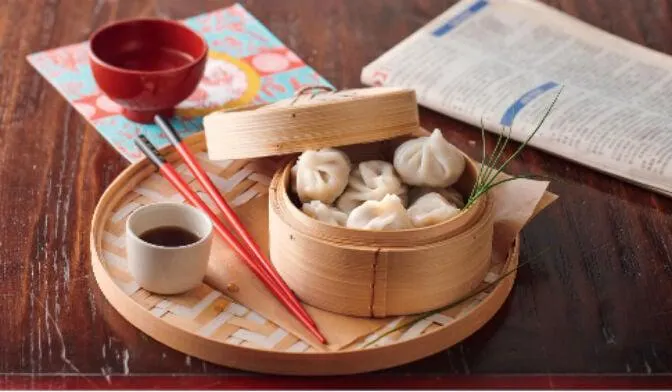 8 jirou pao au poulet, bouchées vapeur au poulet