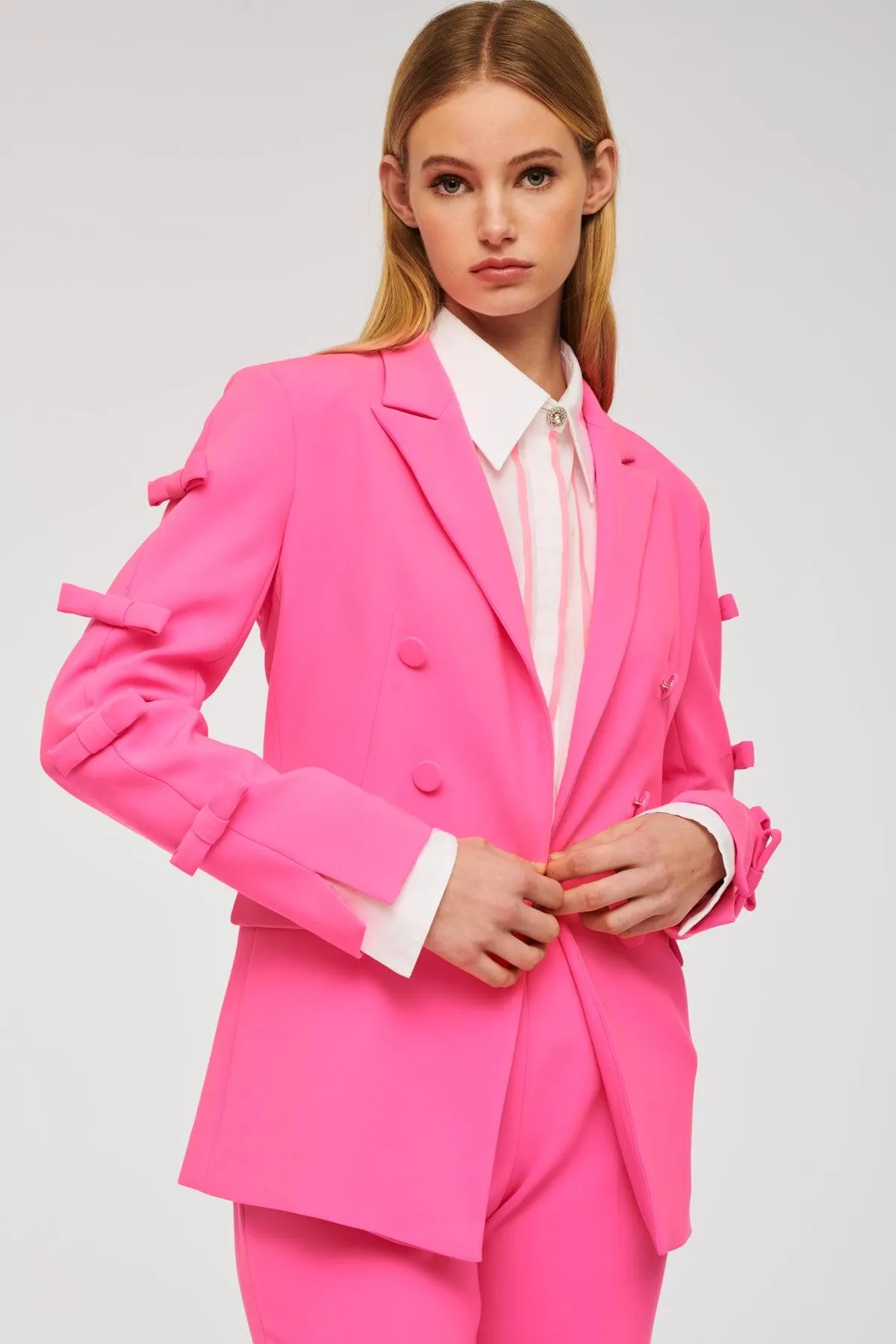 Veste blazer à noeud