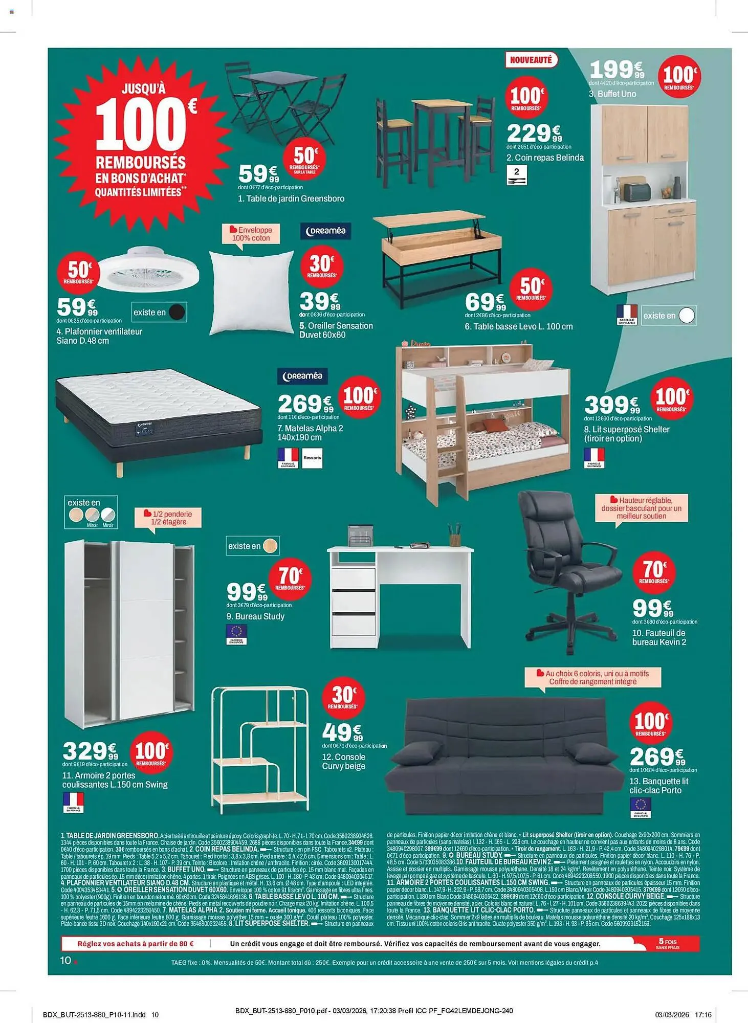 Catalogue BUT du 31 mars au 27 avril 2026 - Catalogue page 10