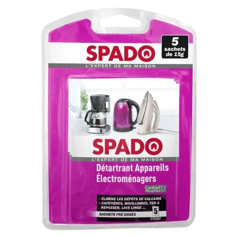Détartrant électroménager Spado - Boîte de 5 sachets de 15 g