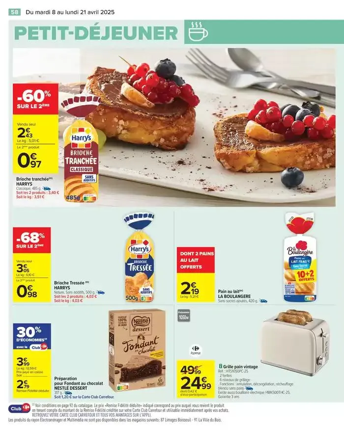 JOYEUSES PÂQUES & MEILLEURS PRIX du 8 avril au 21 avril 2025 - Catalogue page 60