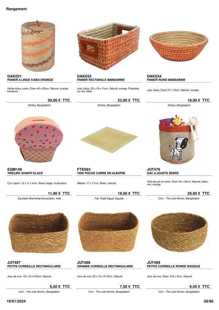 ARTISANAT . DéCORATION . MODE . JOUETS du 9 février au 31 août 2024 - Catalogue page 60