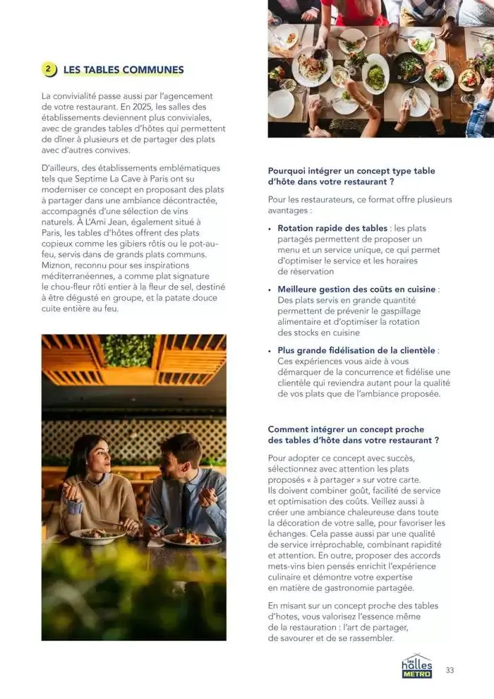 Metro Tendances Restauration 2025 du 3 février au 31 décembre 2025 - Catalogue page 33