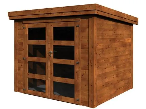 Abri de jardin bois traité toit plat 6m² Pico Décor et Jardin