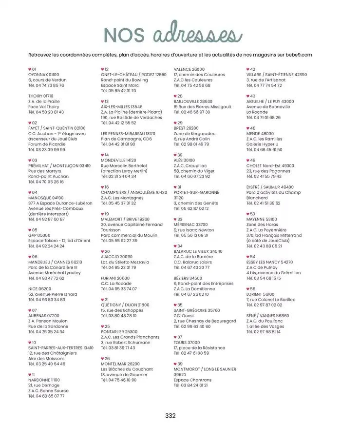 Collection 2024-2025 du 20 août au 30 juin 2025 - Catalogue page 334