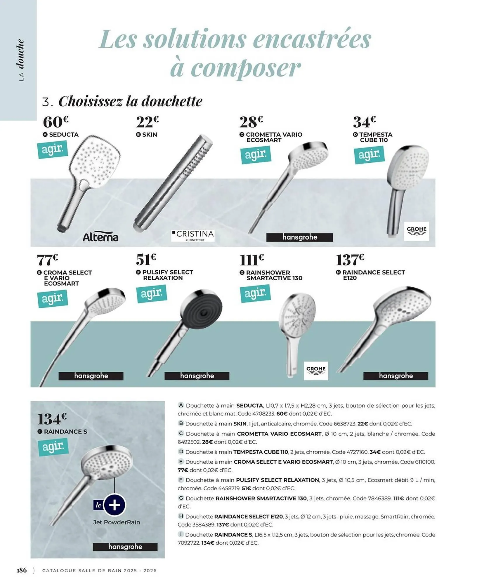 Catalogue Cedeo du 3 juin au 31 décembre 2025 - Catalogue page 186