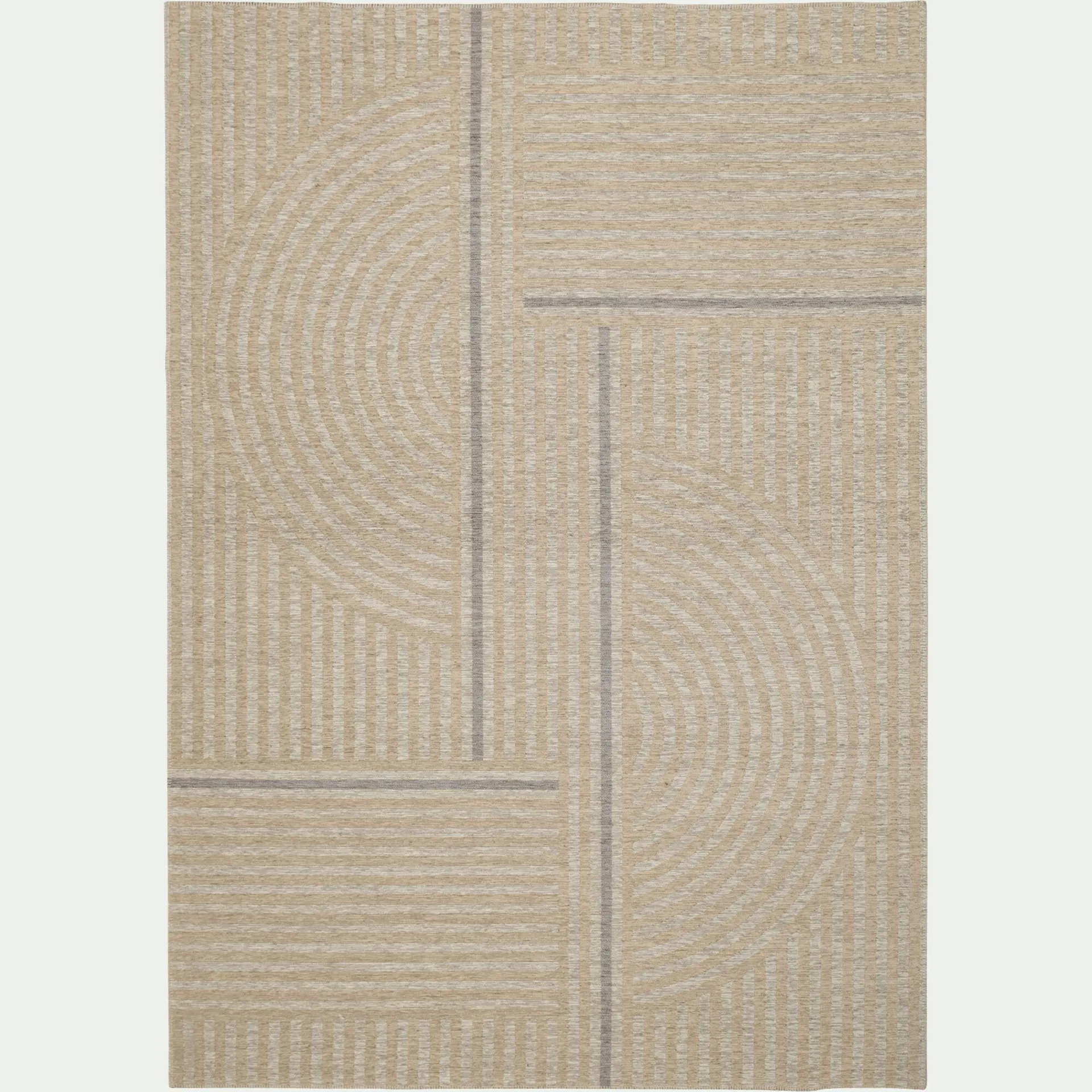 Tapis à motif contemporain 200x290cm - beige