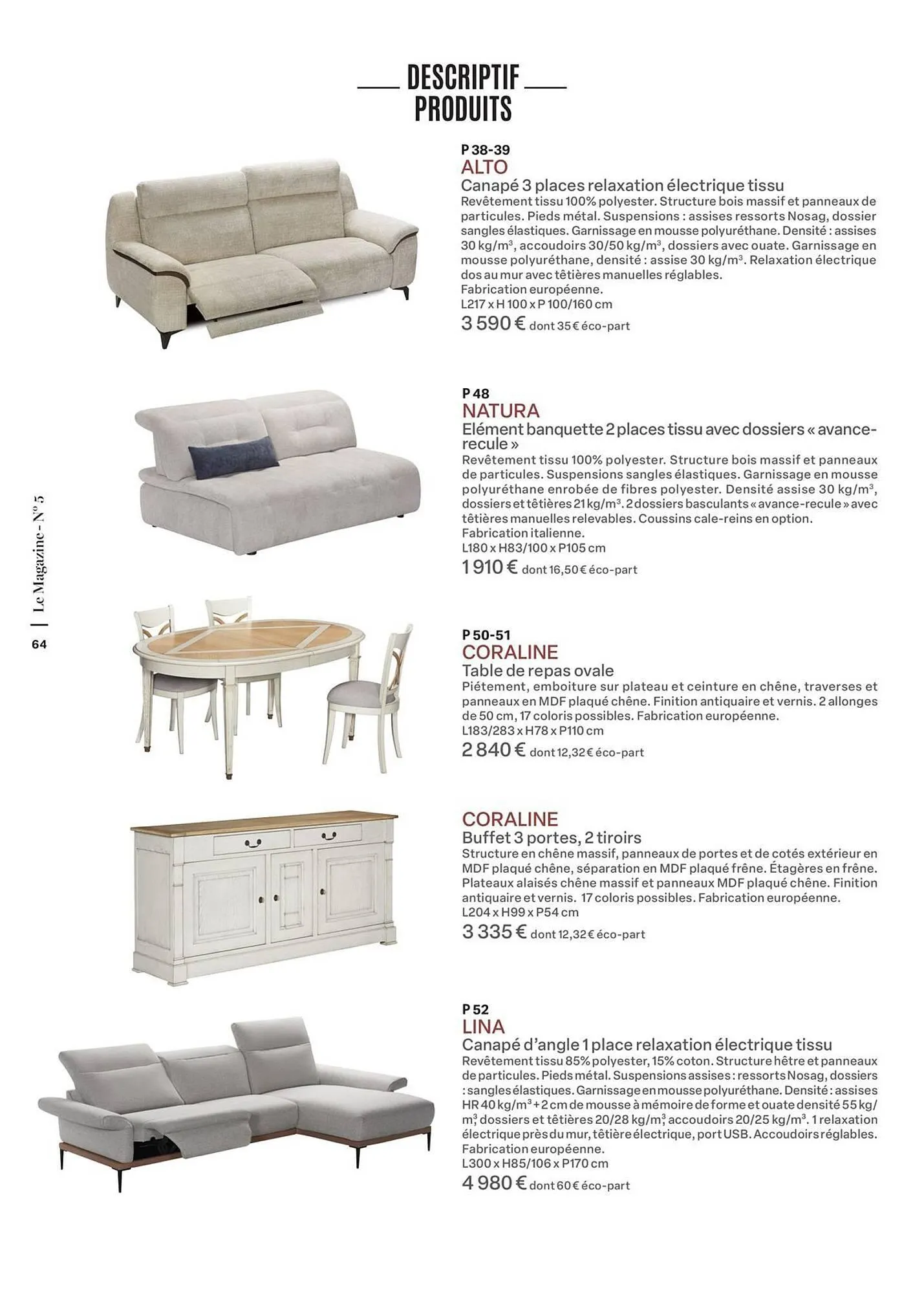 Catalogue monsieur meuble du 16 septembre au 31 mai 2026 - Catalogue page 64