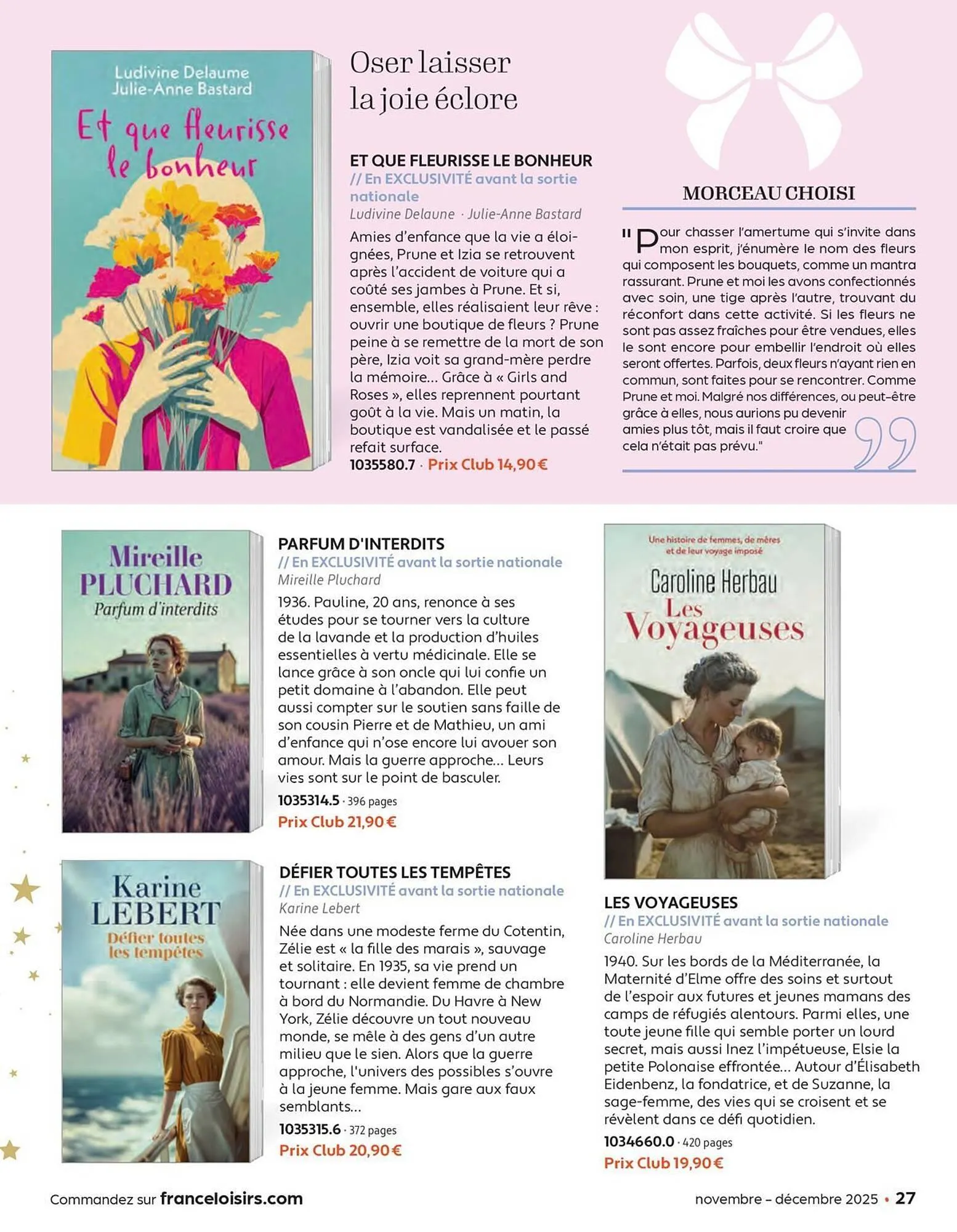 Catalogue France Loisirs du 3 novembre au 31 décembre 2025 - Catalogue page 27