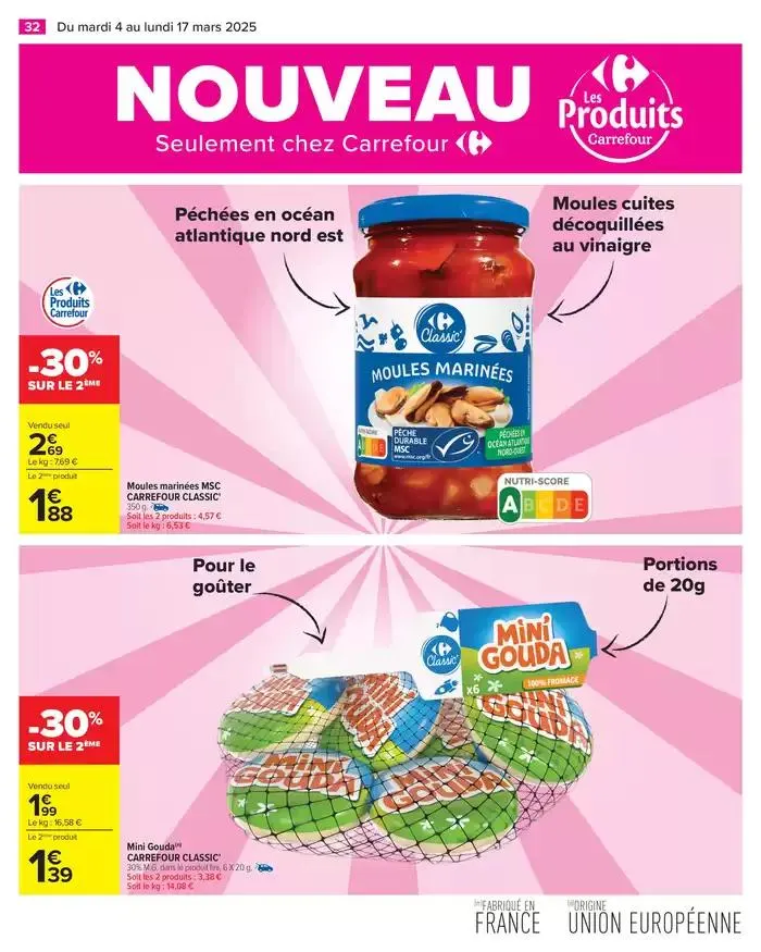PRODUITS LAITIERS & VÉGÉTAUX du 4 mars au 17 mars 2025 - Catalogue page 34