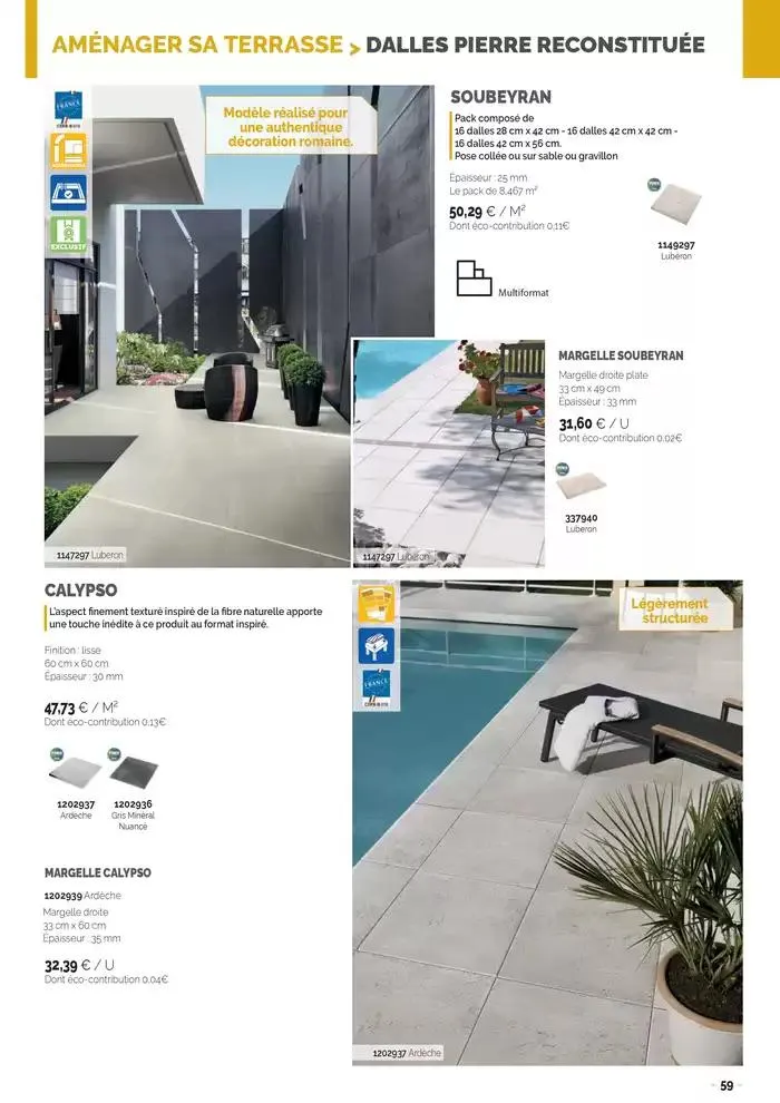 Aménagements Extérieurs 2025 du 30 avril au 31 décembre 2025 - Catalogue page 59