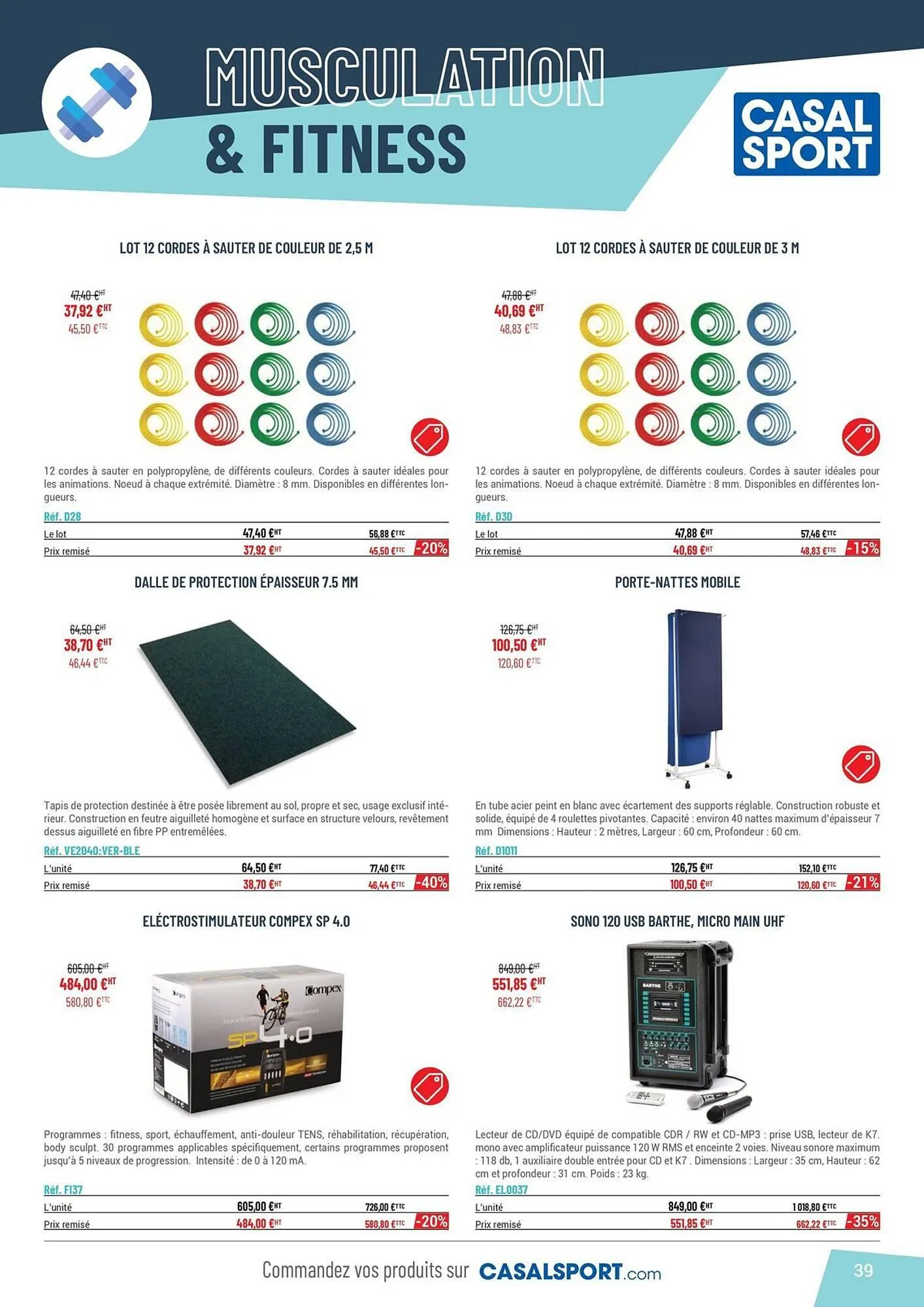Catalogue Casal Sport du 30 avril au 31 décembre 2025 - Catalogue page 39
