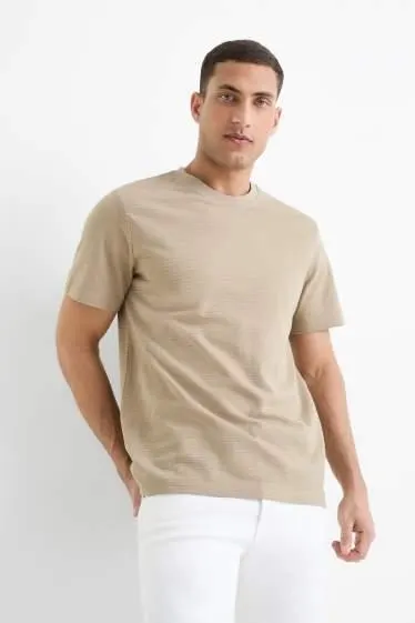 T-shirt - regular fit - textured