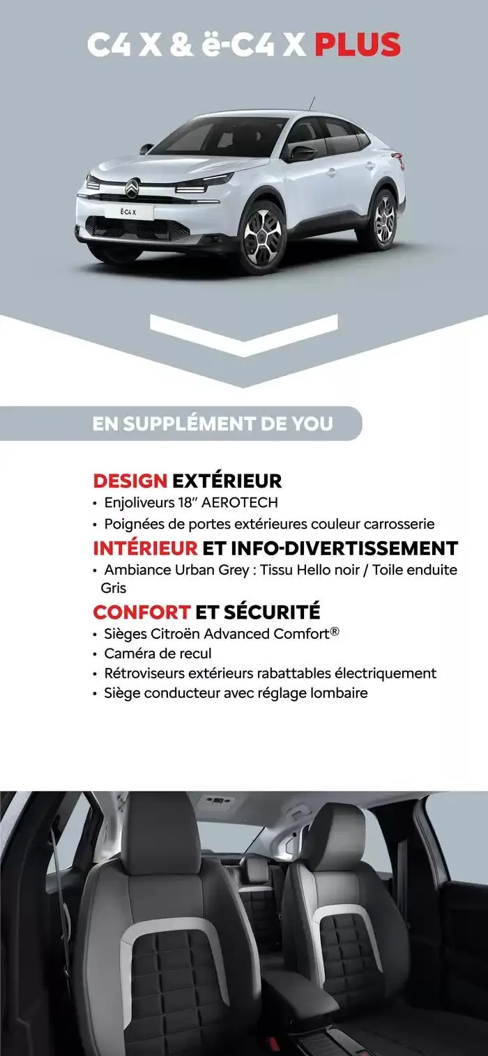 Citroën Nouvelle ë-C4 X Electrique C-BOOK du 15 janvier au 15 janvier 2026 - Catalogue page 13