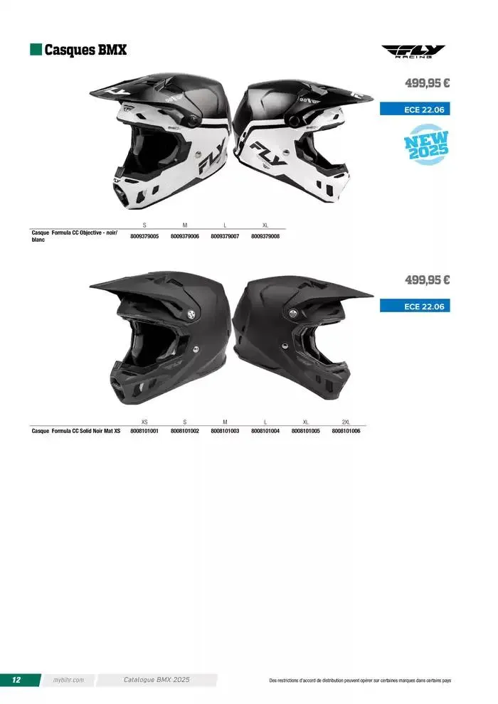 FLY RACING BMX 2025 du 12 avril au 31 décembre 2025 - Catalogue page 12