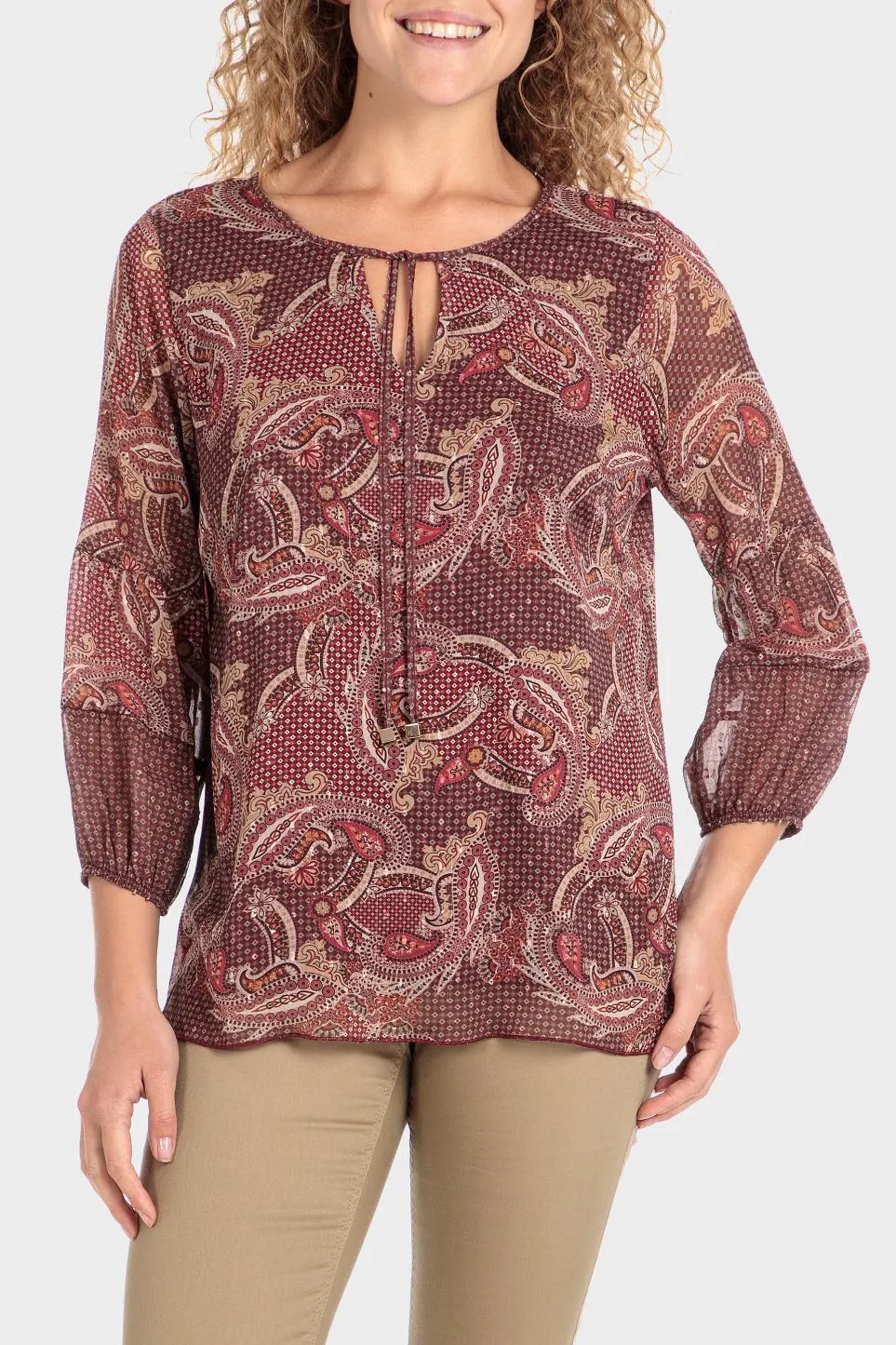 Blouse imprimé cachemire