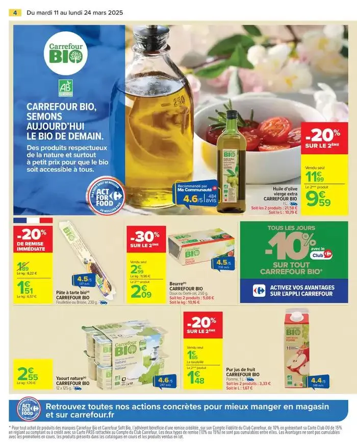 LES JOURS MEILLEURS AVEC LES PRODUITS CARREFOUR du 11 mars au 24 mars 2025 - Catalogue page 6