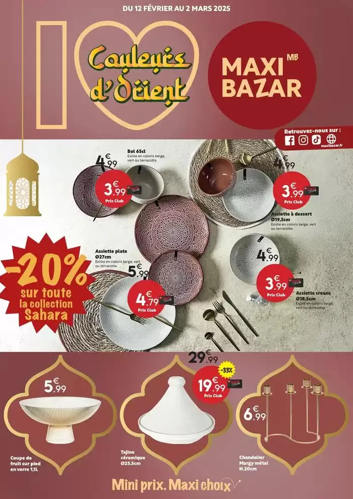 Catalogue saisonnier Maxi Bazar - 1