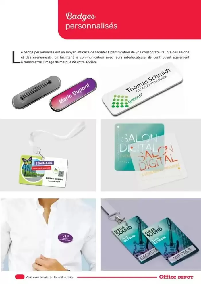 Catalogue Services Imprimerie 2025 du 16 avril au 31 décembre 2025 - Catalogue page 23