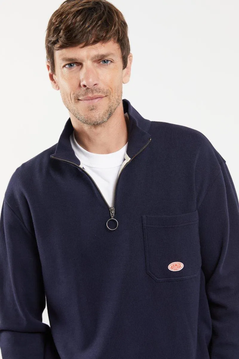 Sweat col camionneur - coton épais