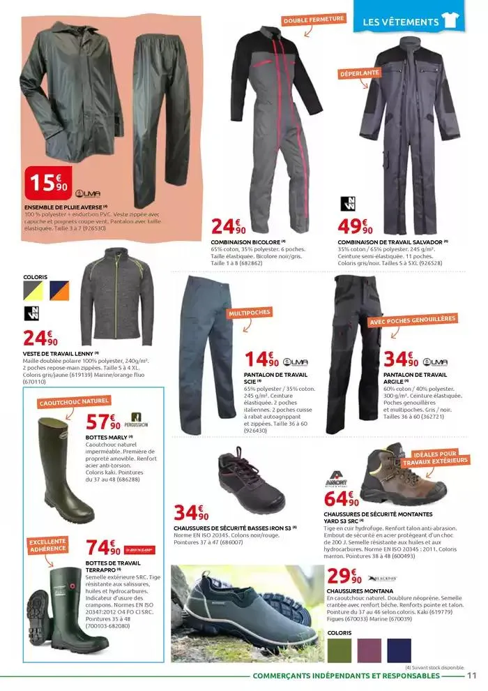 MOTOCULTURE - JARDINAGE - BRICOLAGE - DROGUERIE - ANIMALERIE du 3 mars au 29 mars 2025 - Catalogue page 11