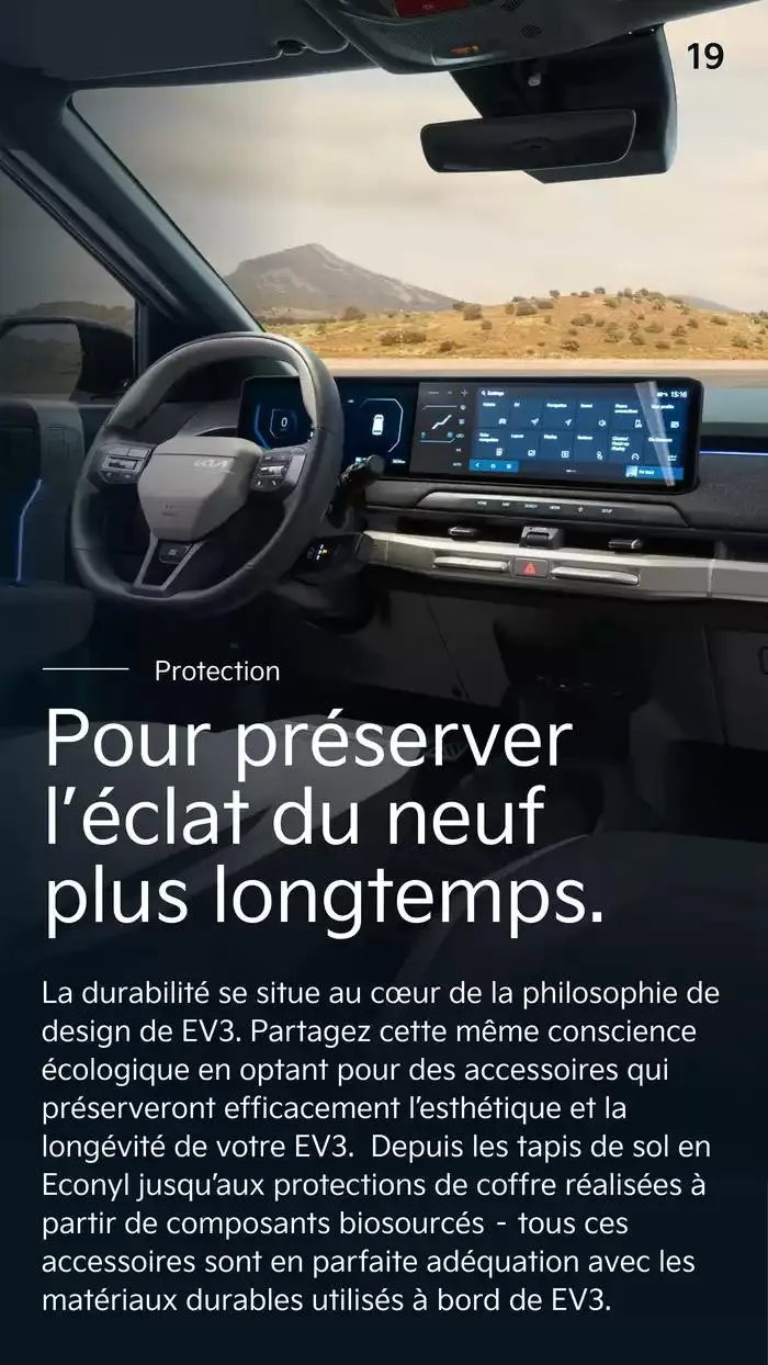 KIA Nouveau EV3 100% électrique - Accessoires du 15 mai au 6 mai 2026 - Catalogue page 9