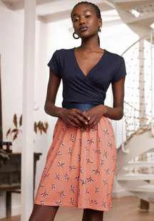 Jupe grossesse maille courte taille élastiquée