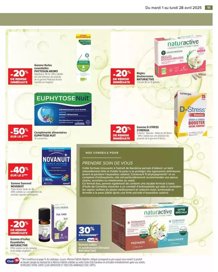 PARAPHARMACIE AVRIL du 1 avril au 28 avril 2025 - Catalogue page 11
