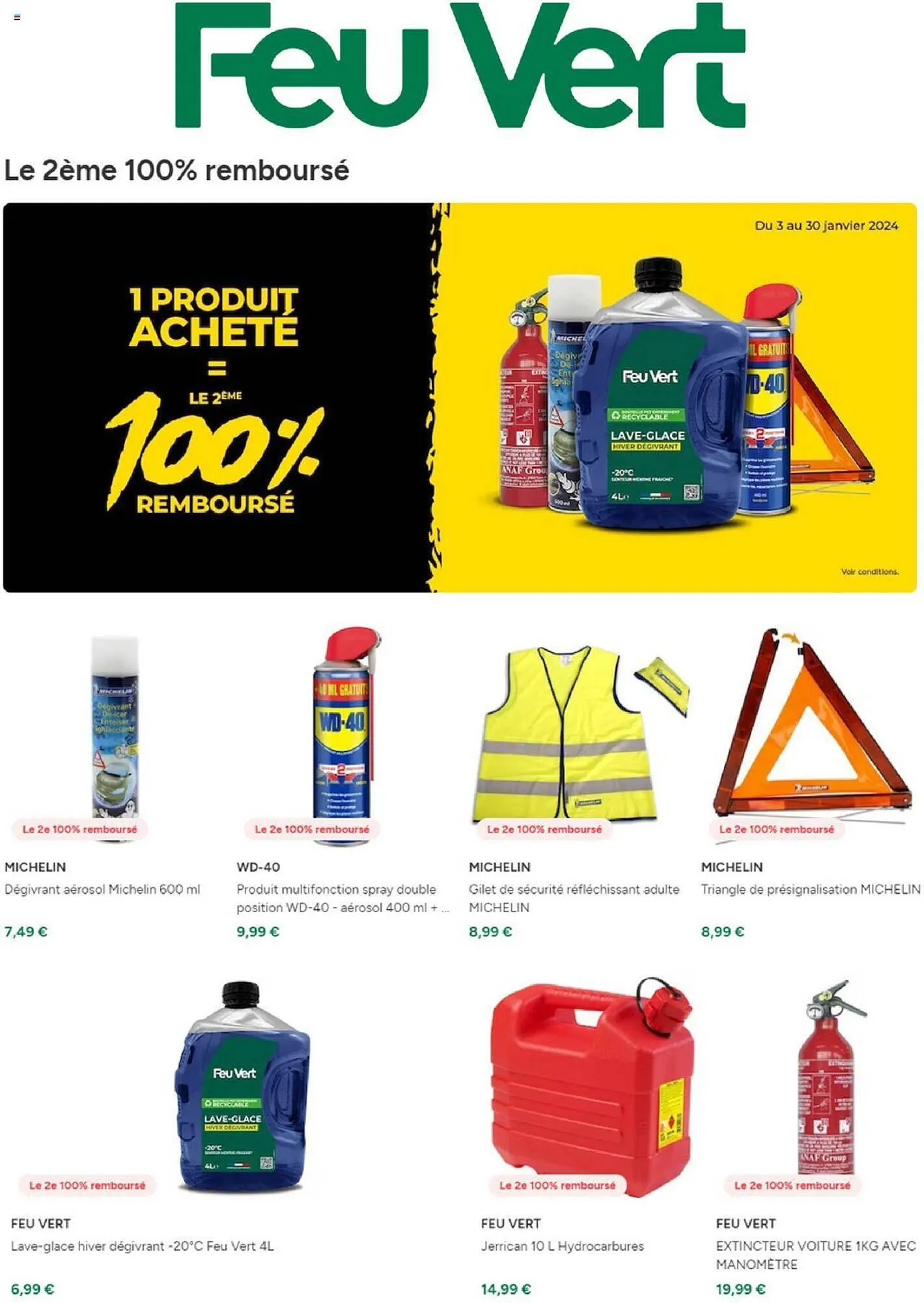 Catalogue Feu Vert du 3 janvier au 30 janvier 2024 - Catalogue page