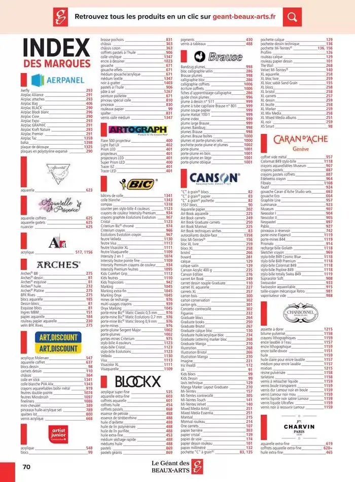 Catalogue Le Géant des Beaux-Arts du 6 janvier au 31 décembre 2025 - Catalogue page 168