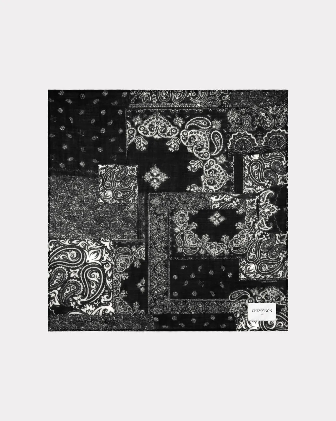 Écharpe bandana noir