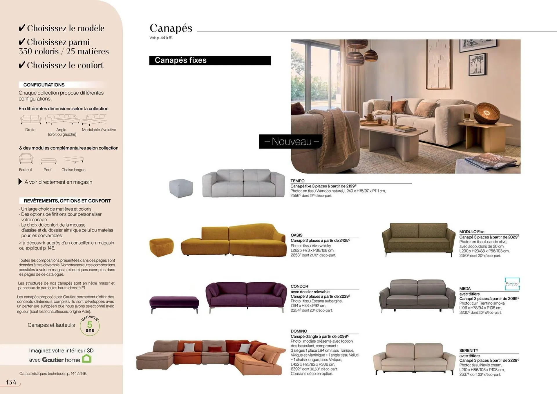 Catalogue Gautier du 6 septembre au 31 décembre 2025 - Catalogue page 134