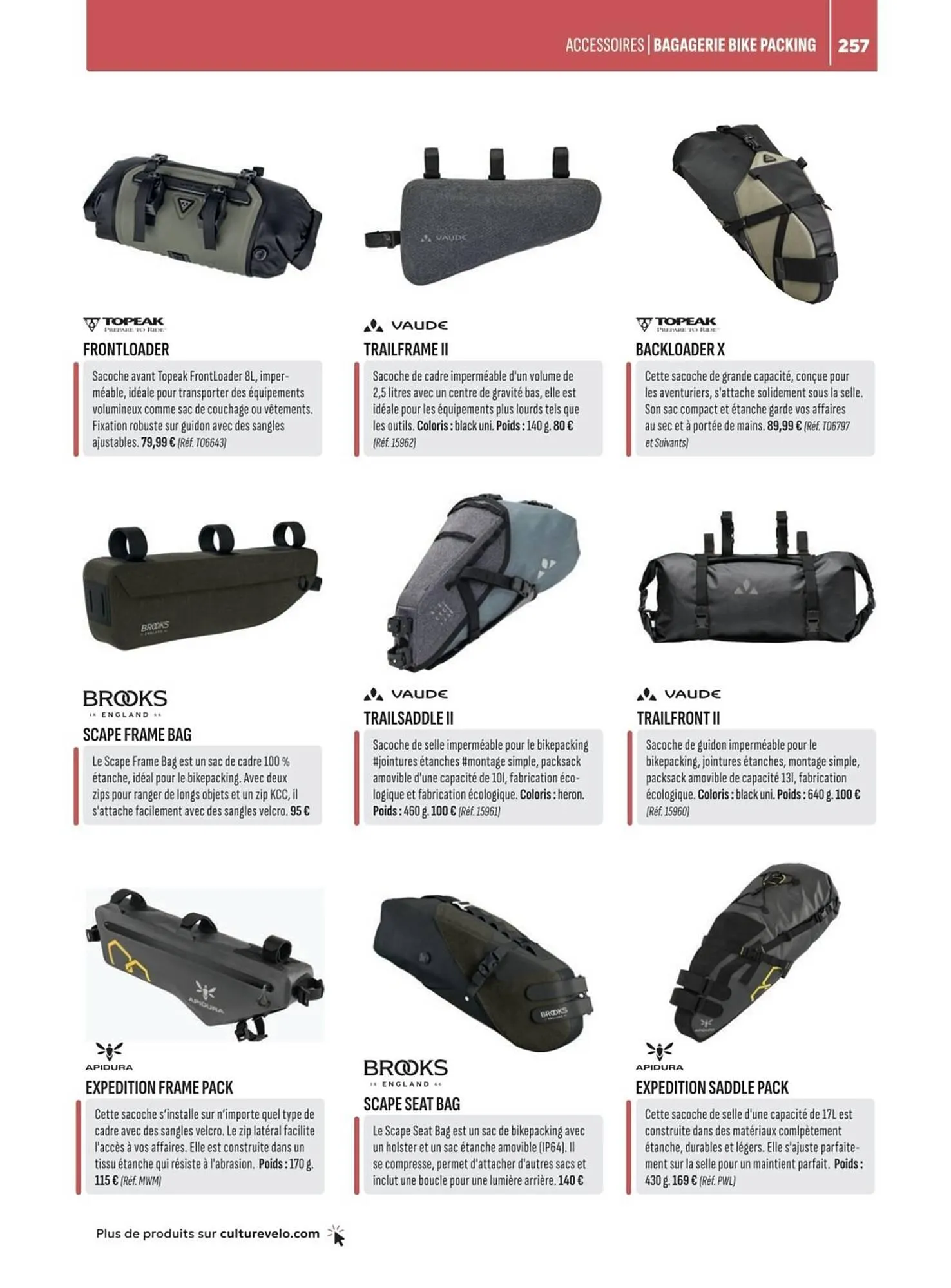 Catalogue Culture Vélo du 2 mai au 31 décembre 2025 - Catalogue page 257