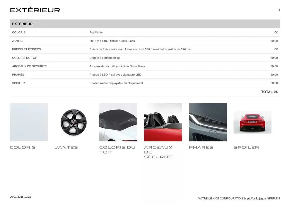 JAGUAR F-TYPE du 6 janvier au 31 décembre 2025 - Catalogue page 4