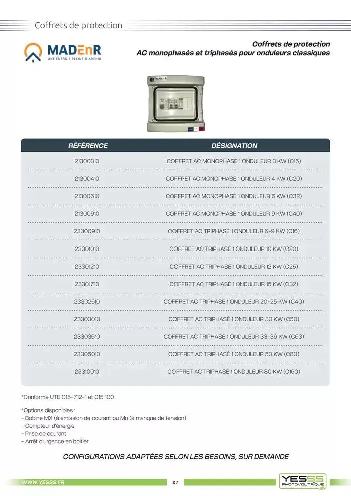 Catalogue Photovoltaique 2025 du 4 mars au 31 décembre 2025 - Catalogue page 29