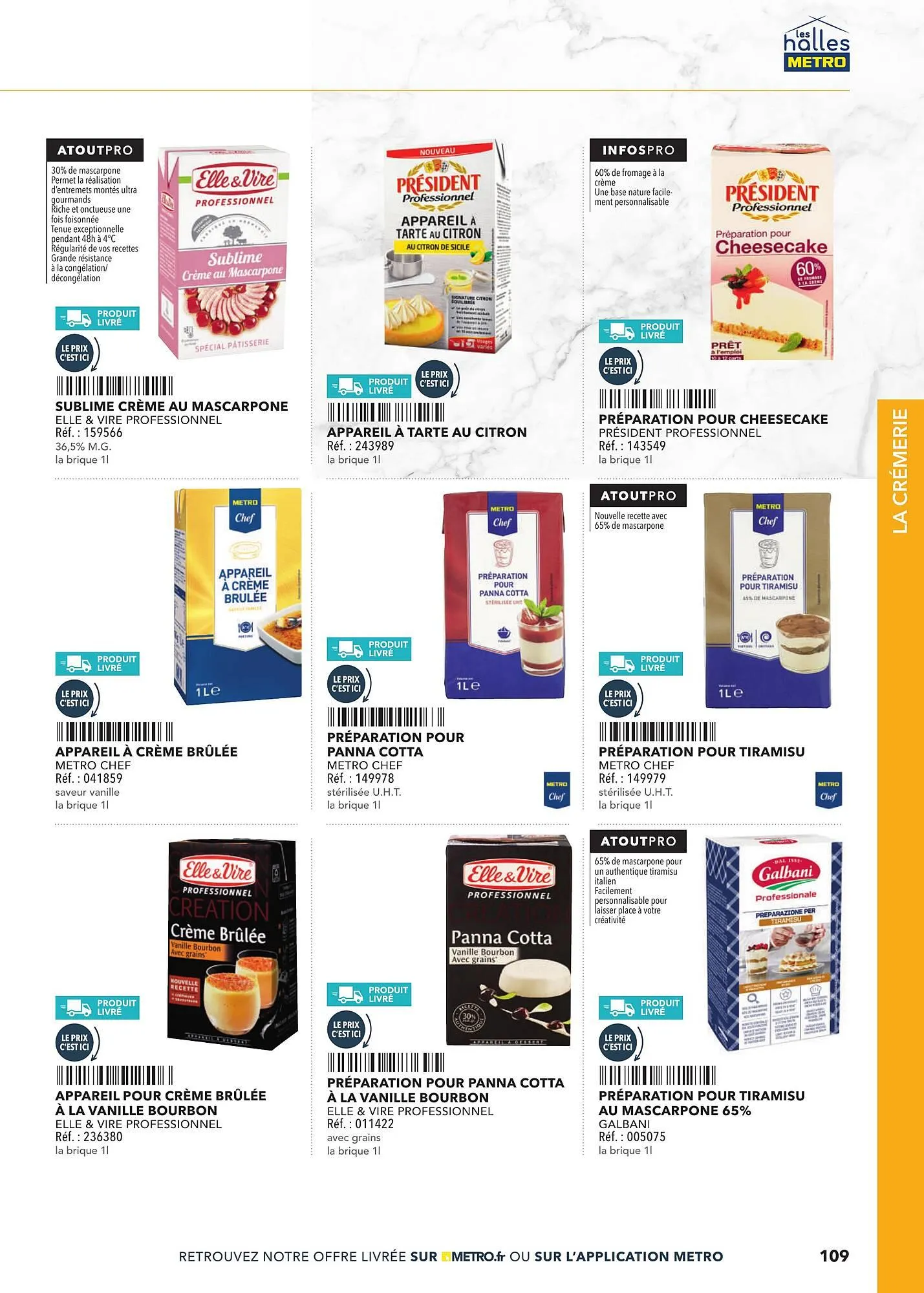 Catalogue METRO du 2 mars au 31 décembre 2025 - Catalogue page 109