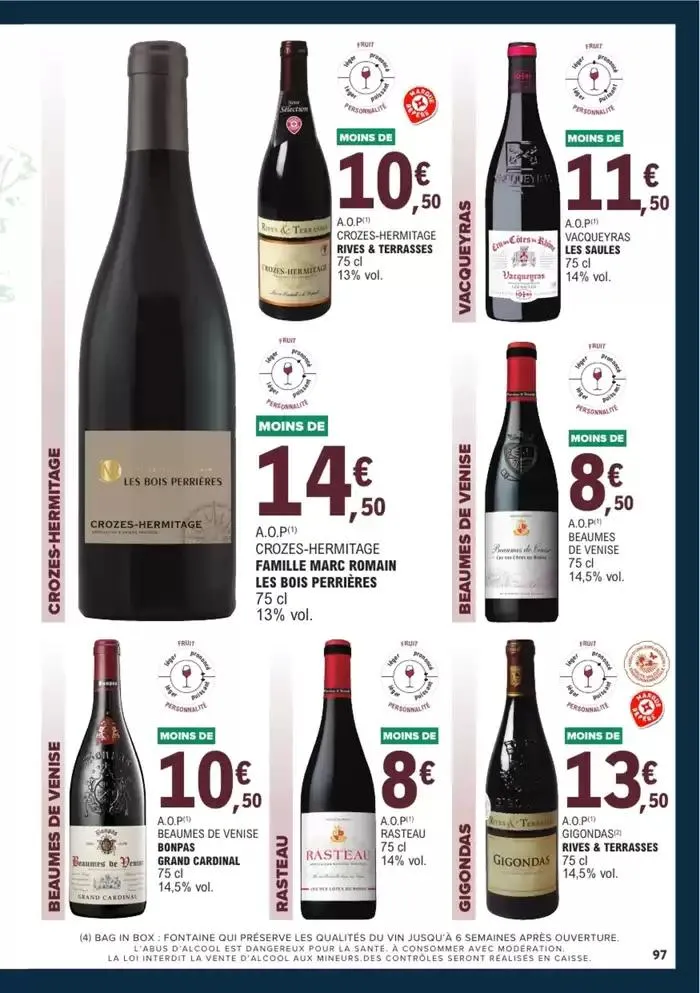 GUIDES DES VINS 2024/2025 du 1 avril au 31 décembre 2025 - Catalogue page 124
