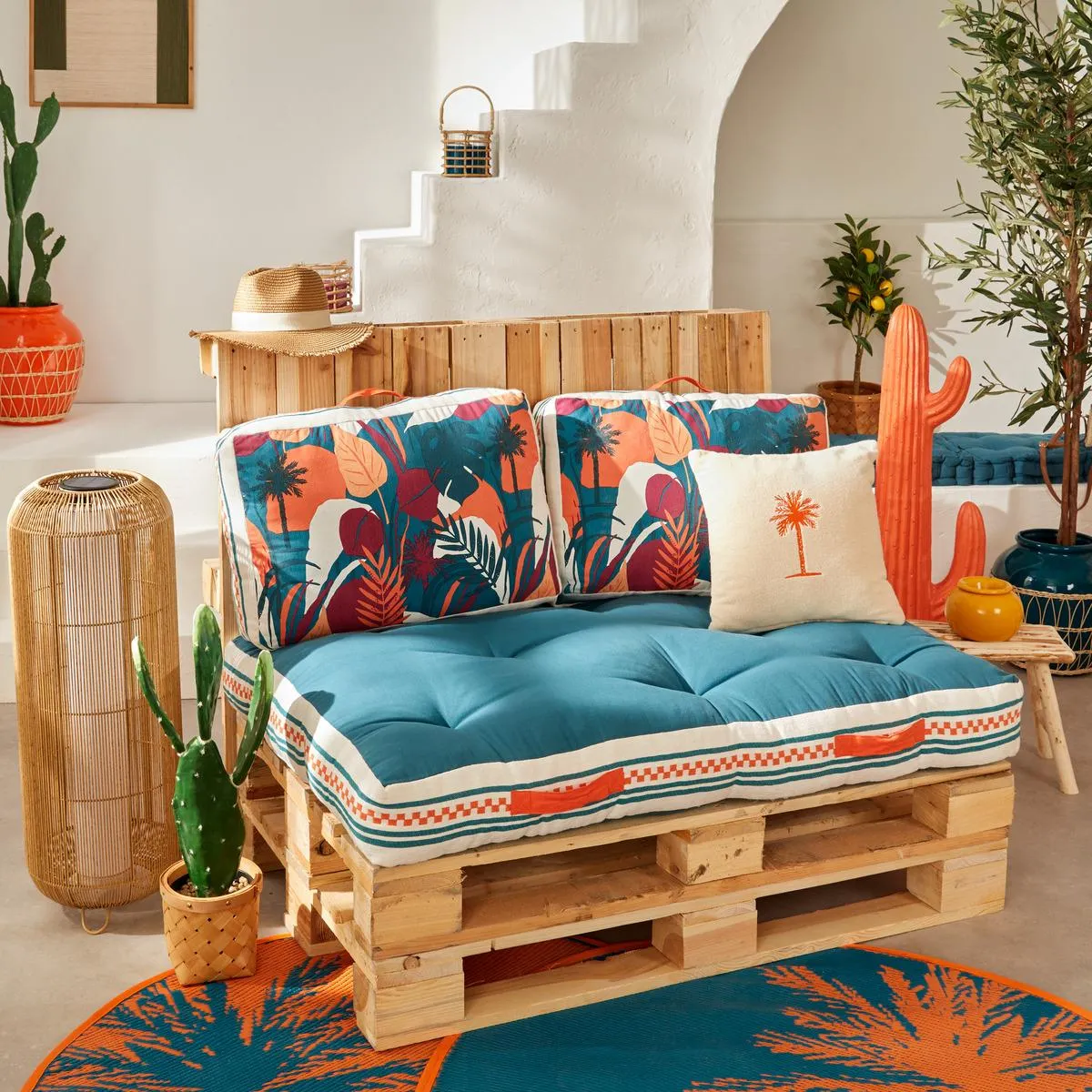 Coussin de sol d'extérieur "Yucatan"