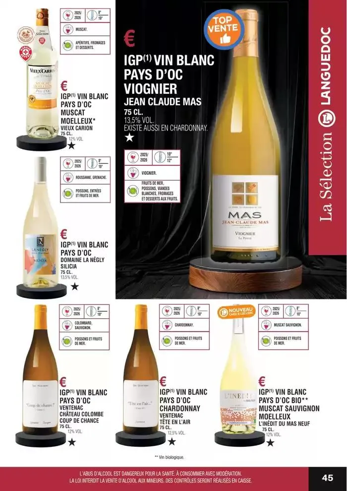 GUIDE DES VINS 2025 2026 du 27 février au 31 janvier 2027 - Catalogue page 45