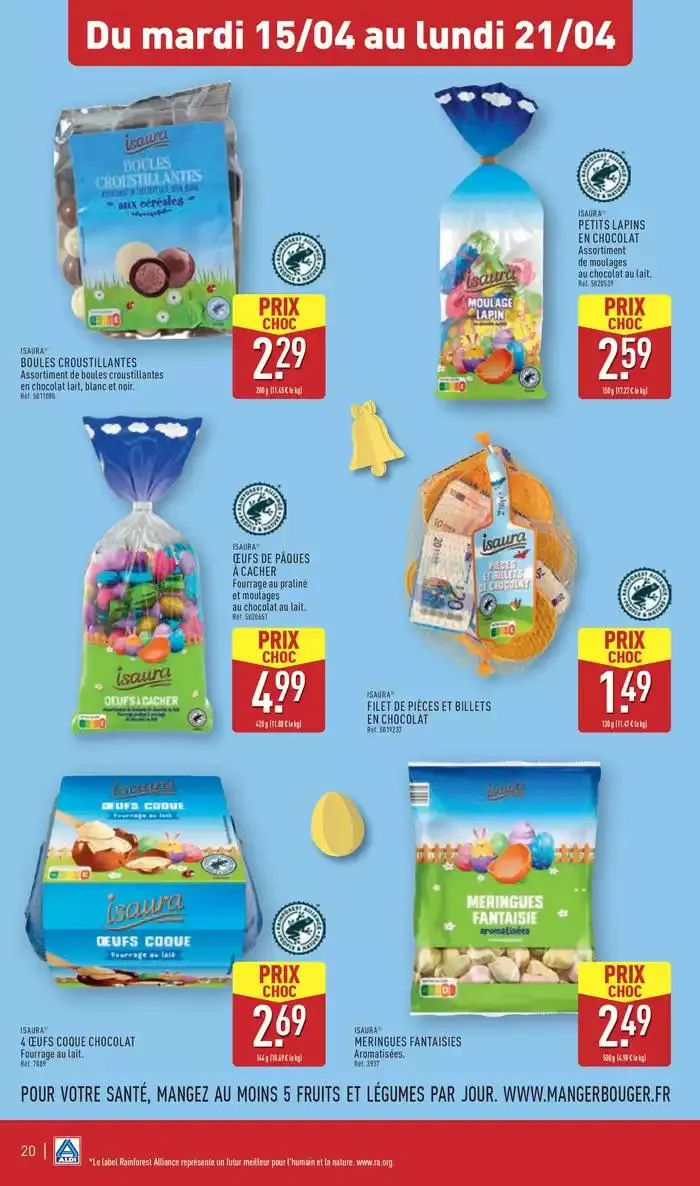 Arrivages de Pâques à prix discount du 15 avril au 21 avril 2025 - Catalogue page 23