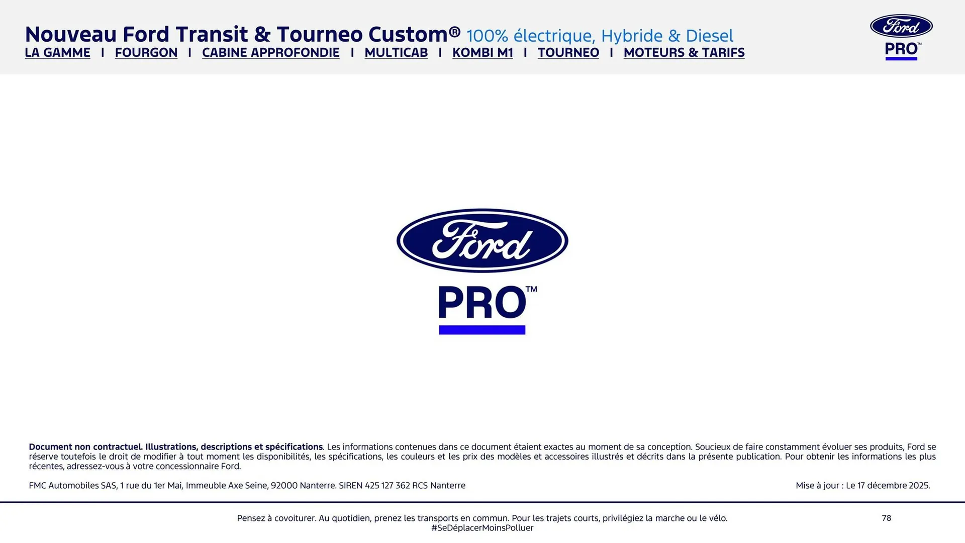Catalogue Ford du 2 février au 31 décembre 2026 - Catalogue page 78